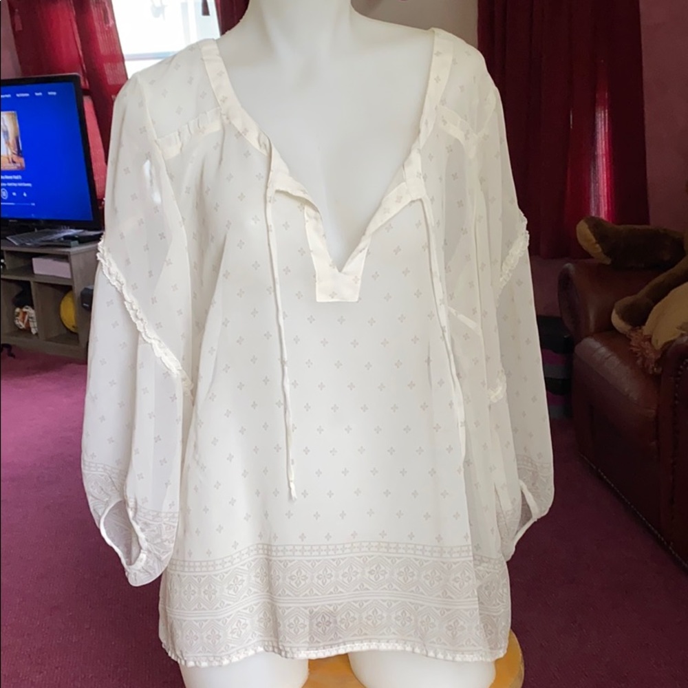 American eagle sheer long sleeve
